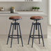 Goslash Picks 2x Rustic Industrial Bar Stool Kitchen