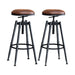 Goslash Picks 2x Rustic Industrial Bar Stool Kitchen