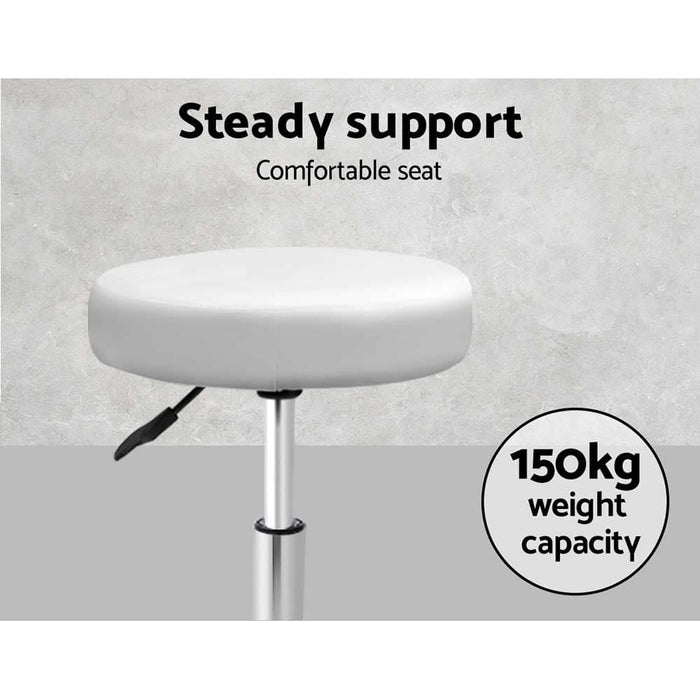 Goslash Picks 2x Salon Stool Round Swivel Barber Hair Bar