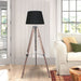 Sarantino Timber Tripod Floor Lamp Adjustable Height Taper