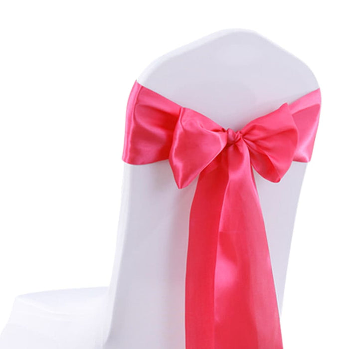 Goslash Picks 50x Satin Chair Sashes Cloth Cover Wedding