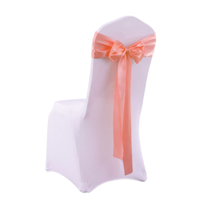 Goslash Picks 50x Satin Chair Sashes Cloth Cover Wedding