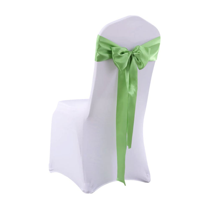 Goslash Picks 50x Satin Chair Sashes Cloth Cover Wedding