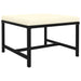 Sectional Footrest With Cushion Black Poly Rattan Totpbk