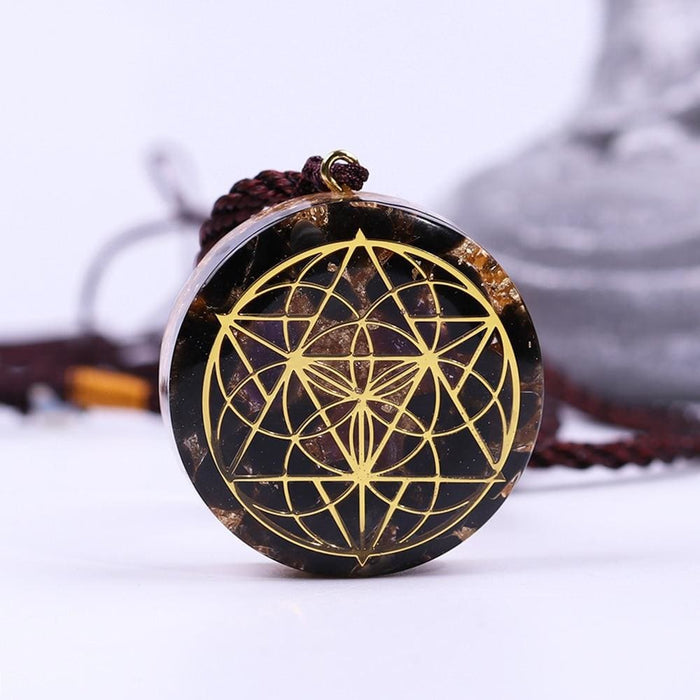 Seed Of Life Ancient Orgon Energy Crystal Pendant Chakra