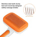 Self-cleaning Anti-slip Handle Dog Grooming Brush Massages