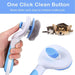 Self Cleaning Pet Grooming Slicker Comb For Shedding