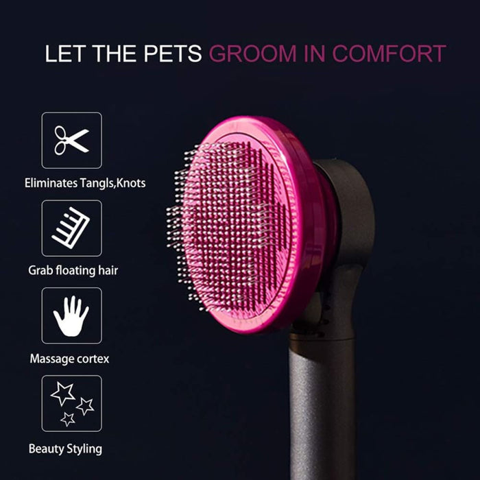 Self-cleaning Safe Slicker Dog Shedding Grooming Brush