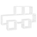 Car-shaped Wall Shelf White Chipboard Nbixpb