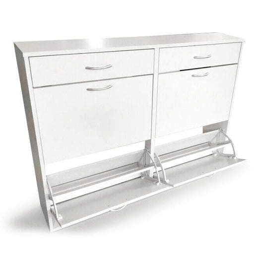 Shoe Cabinet Organizer Storage Rack 1200 x 240 920 - White