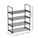 Goslash Picks Shoe Rack Stackable Shelves 4 Tiers 55cm