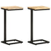 Side Tables 2 Pcs 31.5x24.5x64.5 Cm Rough Mango Wood Txokib