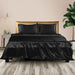 Goslash Picks Silky Satin Sheets Fitted Flat Bed Sheet