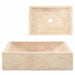 Sink 45x30x12 Cm Marble Cream Oaxiit