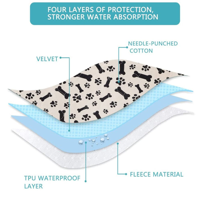 Non-slip Quick Dry Reusable Whelping Pee Pads For Dogs