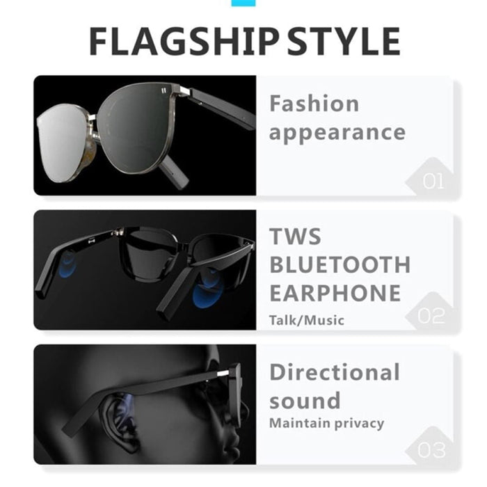 Smart Wireless Hands-free Polarized Lens Sunglasses With Hd