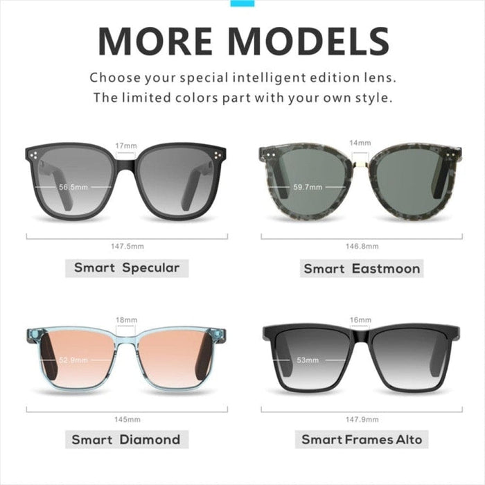 Smart Wireless Hands-free Polarized Lens Sunglasses With Hd