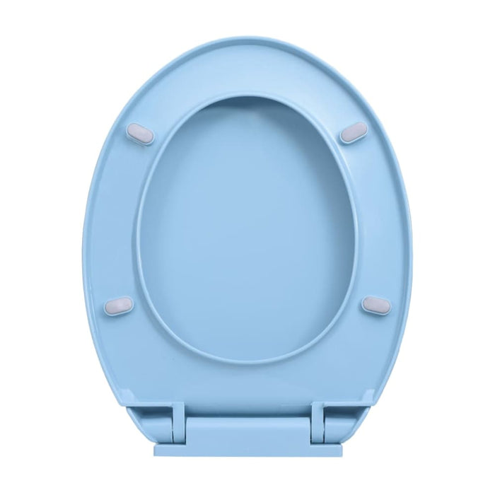 Soft-close Toilet Seat Blue Oval Oapnxx