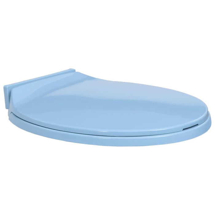 Soft-close Toilet Seat Blue Oval Oapnxx