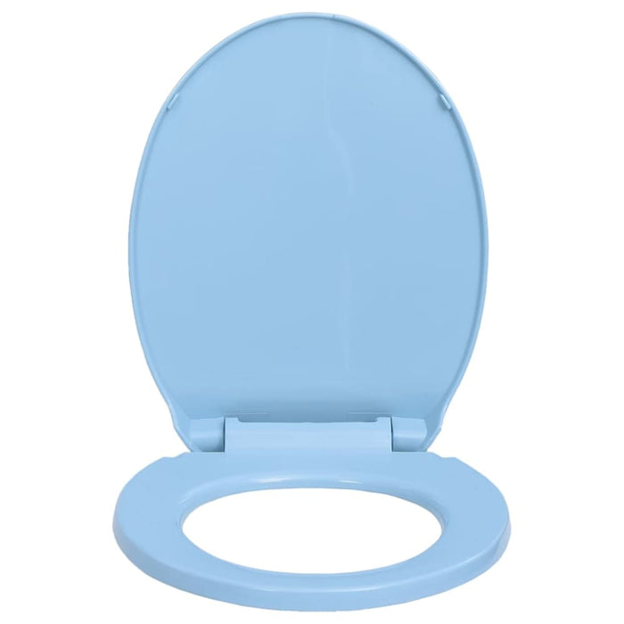 Soft-close Toilet Seat Blue Oval Oapnxx