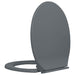 Soft-close Toilet Seat Grey Oval Oapnol