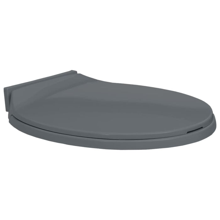 Soft-close Toilet Seat Grey Oval Oapnol