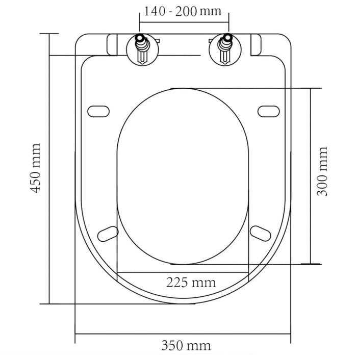 Soft-close Toilet Seat With Quick-release Design White