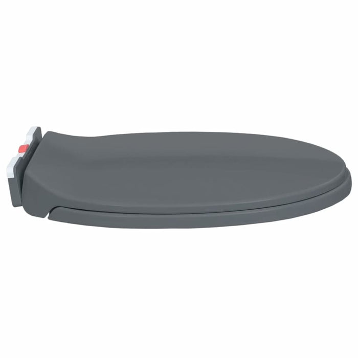 Soft-close Toilet Seat Quick Release Grey Oval Oapnoi