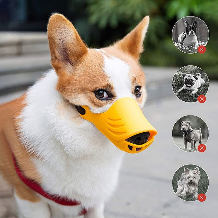 Soft Silicone Muzzle Adjustable Breathable Comfortable