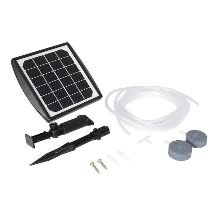 Solar Oxygenator Air Pump Powered Pool Water Pond Outdoor