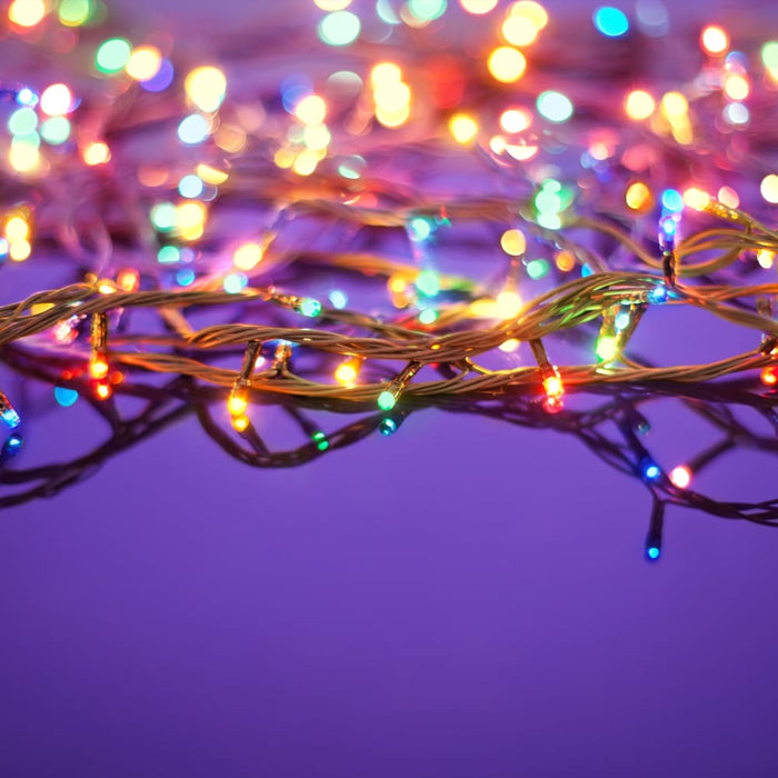 Solar Powered Outdoor Fairy Lights - Multicoloured - 200