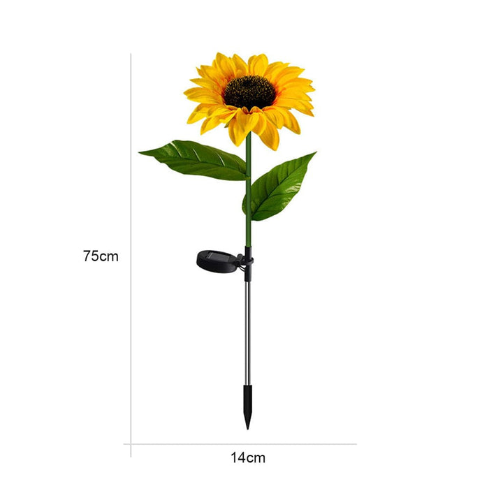 Vibe Geeks Solar Powered Sunflower Garden Lawn Light