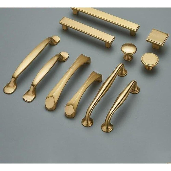 Solid Copper Kitchen Cupboard Door Pulls Cabinet Handles