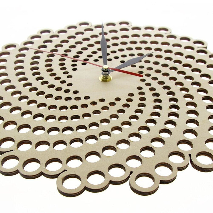 Spiral Wood Wall Clock