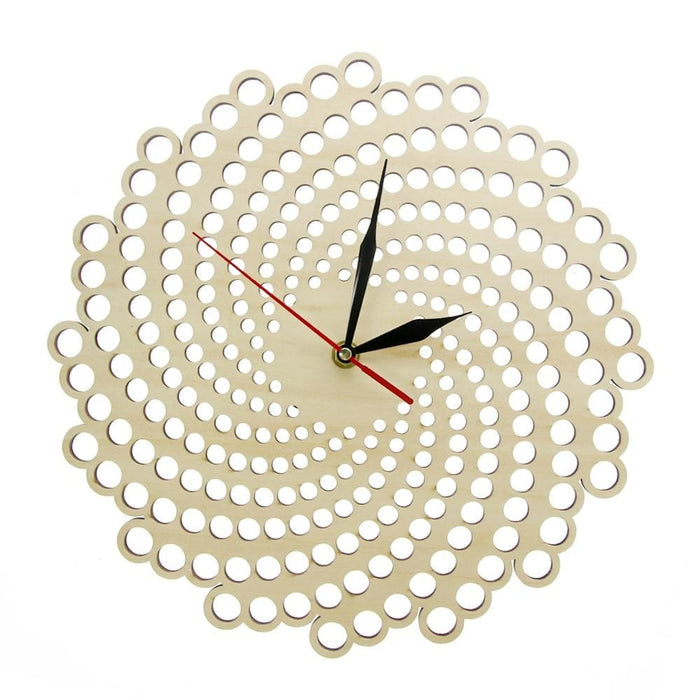 Spiral Wood Wall Clock