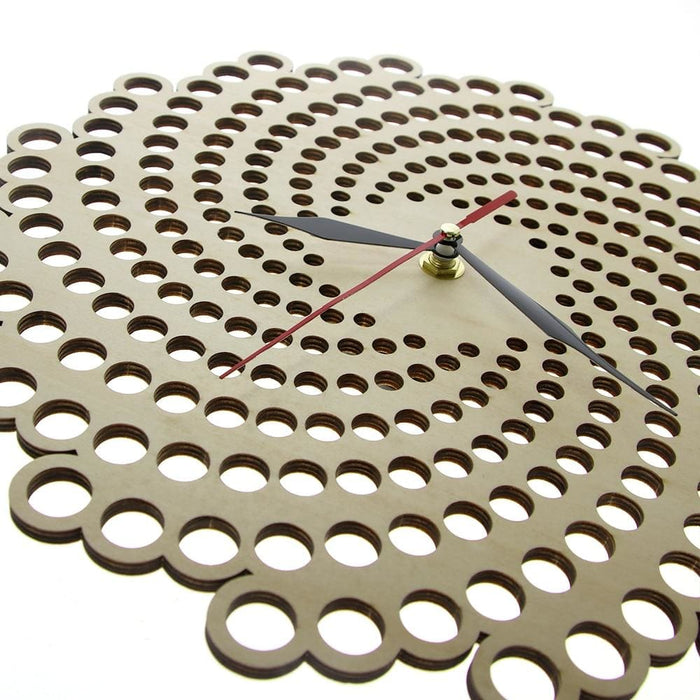 Spiral Wood Wall Clock