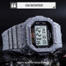 Square Denim Stripes Digital Watch