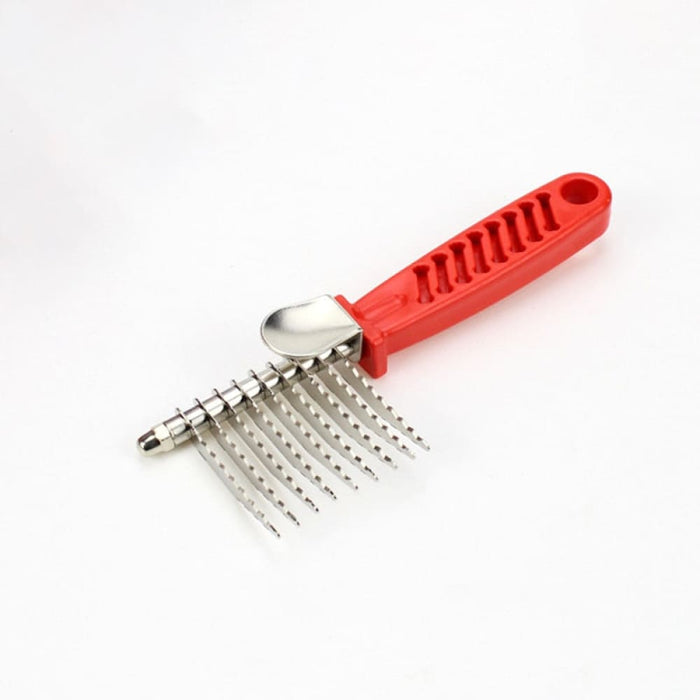 Stainless Steel Comfortable Dog Grooming Comb For Dematting