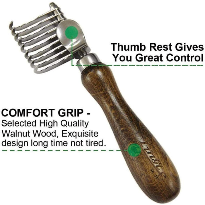 Stainless Steel Eco-friendly Safe Fur Rake Dog Grooming