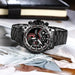 Stainless Steel Mens’’s Multi-functional Dial Wrist Watch