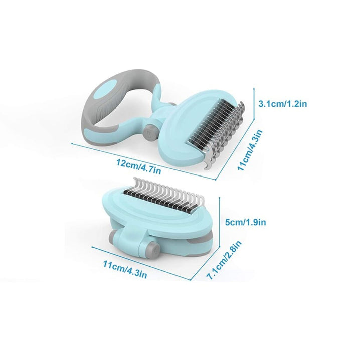 Stainless Steel Portable Rotatable Dual Sided Safe Dog Comb