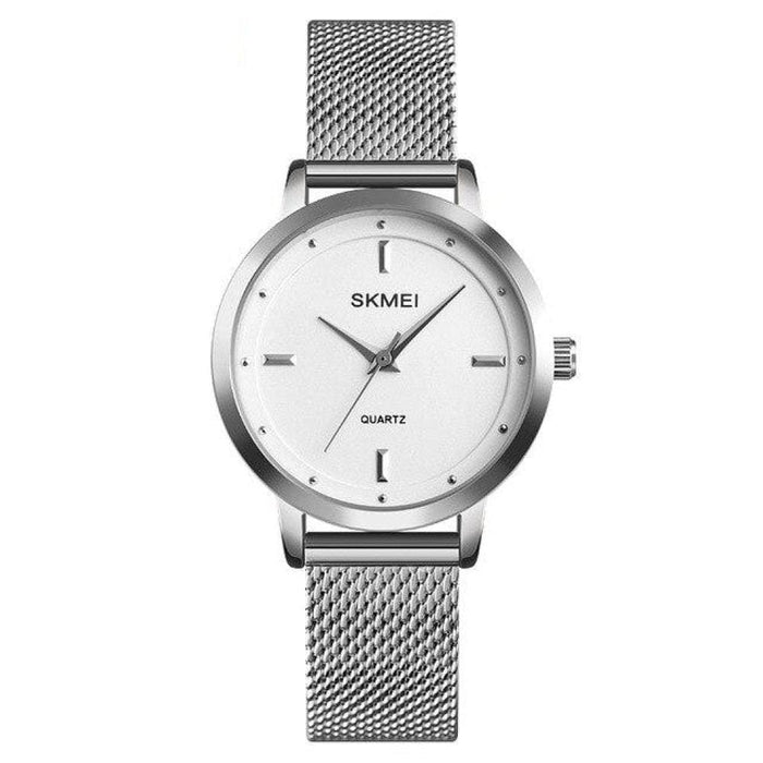 Steel Mesh Belt Simple Designt Women Wristwatch