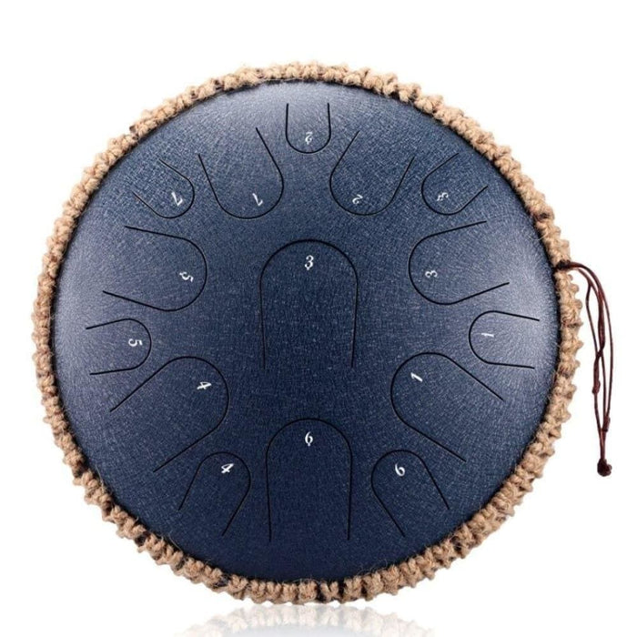 Steel Tongue Drum 13 Inch 15 Tone Handheld Tank Percussion