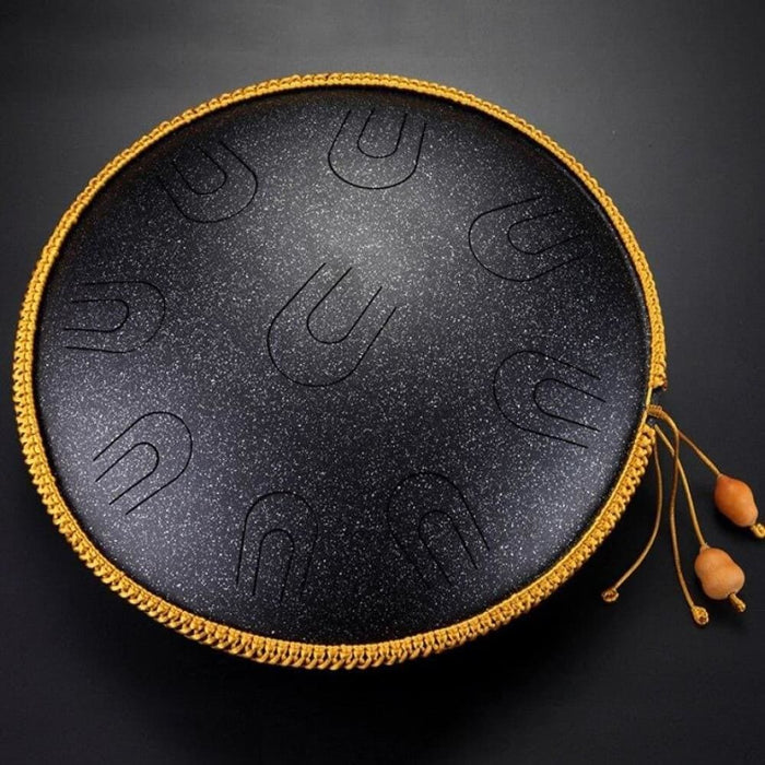 Steel Tongue Drum 14 Inch 9 Tone d Minor Handheld Tank