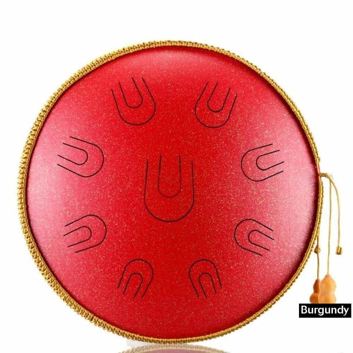 Steel Tongue Drum 14 Inch 9 Tone d Minor Handheld Tank