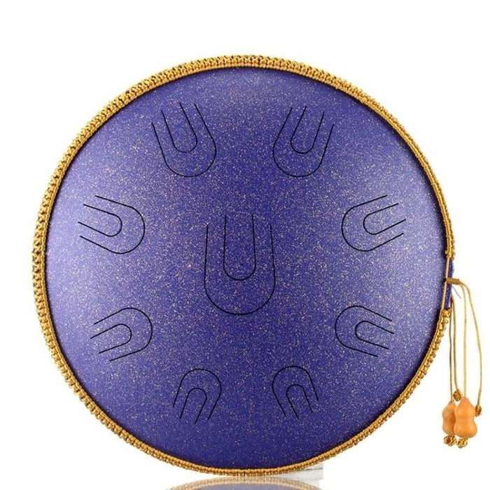 Steel Tongue Drum 14 Inch 9 Tone d Minor Handheld Tank