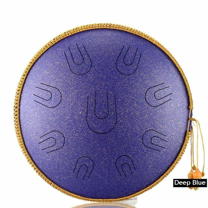 Steel Tongue Drum 14 Inch 9 Tone d Minor Handheld Tank