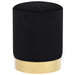 Stool Black And Gold Velvet Xakntk