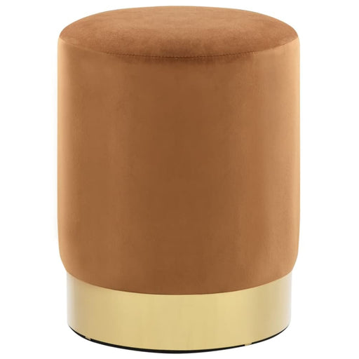 Stool Brown And Gold Velvet Xakntn