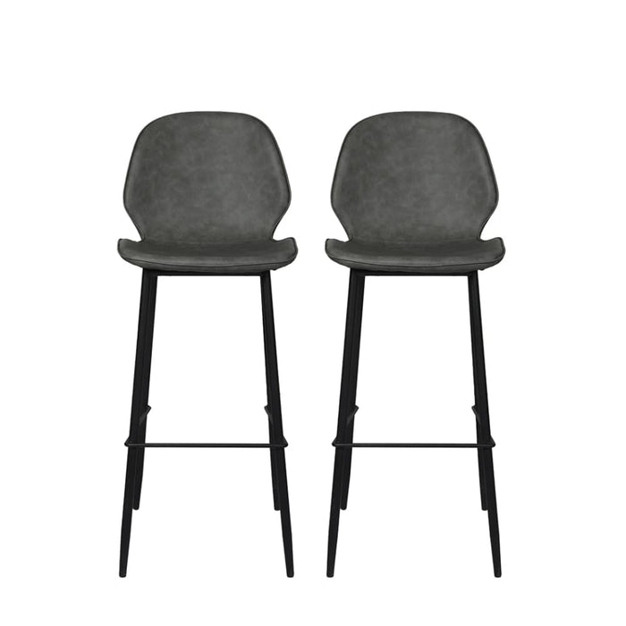 2x Bar Stool Counter Chair Pu Leather Kitchen Pub